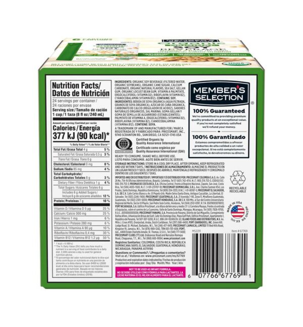 Member's Selection Bebida de Soya 6 Unidades / 946 mL / 32 oz - Image 3