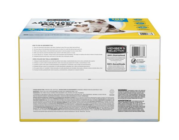 Member's Selection Almohadillas Absorbentes XL 100 Unidades / 66 cm x 76 cm / 25" x 29" - Image 4