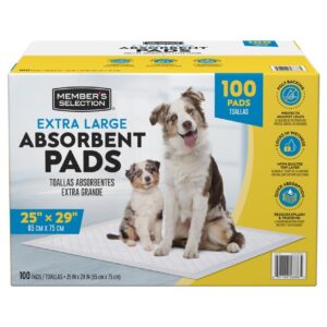 Member's Selection Almohadillas Absorbentes XL 100 Unidades / 66 cm x 76 cm / 25" x 29"