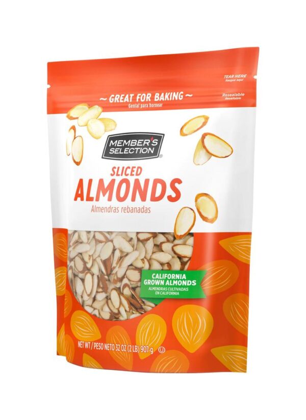 Member's Selection Almendras Laminadas de California - Para Recetas y Toppings 907 g / 32 oz - Image 4