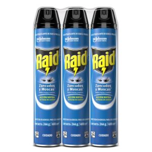 Raid Insecticida Elimina Insectos Voladores 3 Unidades / 400 mL / 14 oz