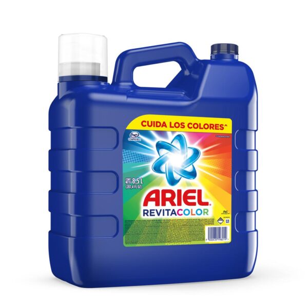 Ariel Revitacolor Detergente Líquido para Lavar Ropa con Activos Biodegradables 8.5 L / 140 Lavadas - Image 3
