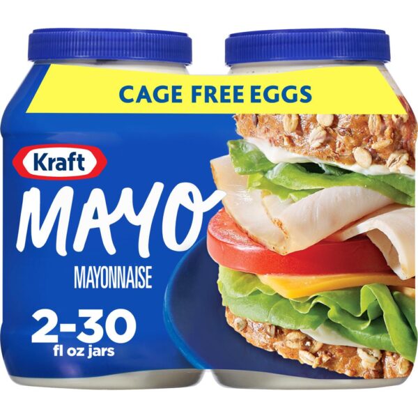 Kraft Mayonesa de Huevos de Gallina Libres 2 Unidades / 887 mL / 30 oz