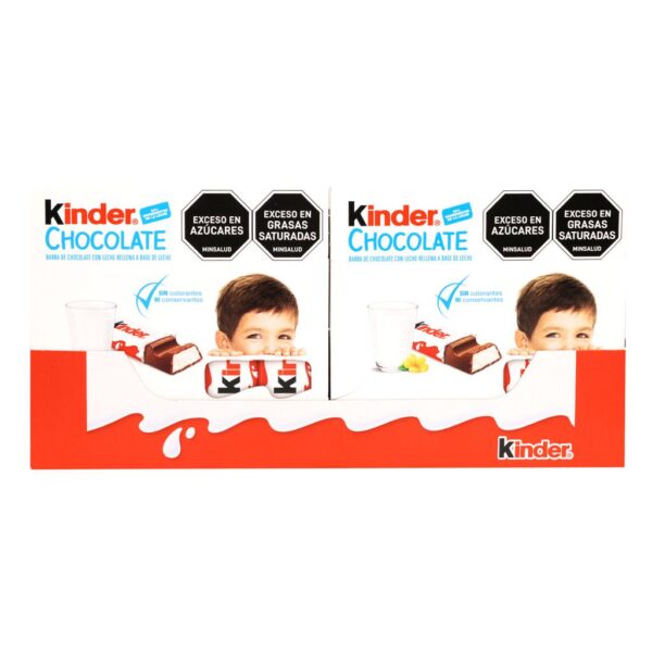 Kinder Barra de Chocolate Rellena a Base de Leche 20 Unidades / 50 g / 1.7 oz - Image 3