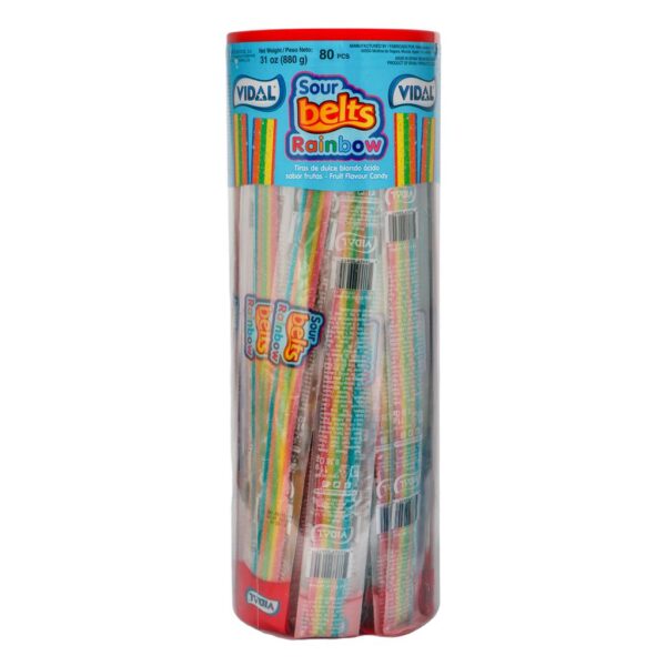 Vidal Tiras de Dulce Blando Ácido Sabor Frutas 80 Unidades / 11 g / 0.38 oz - Image 4