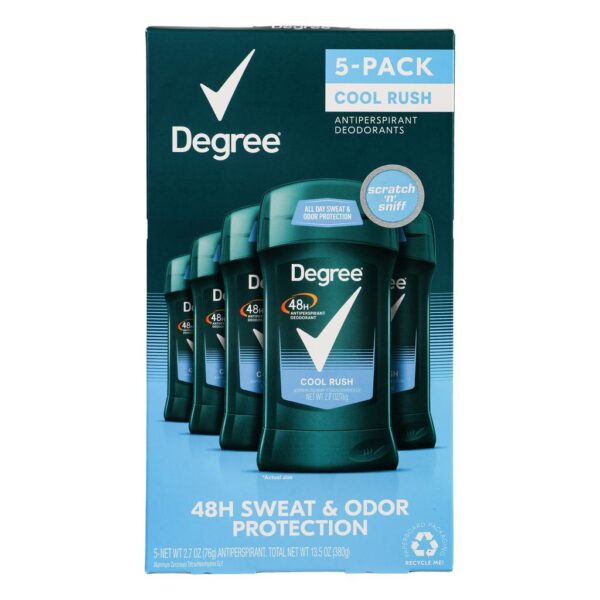 Degree Cool Rush Desodorante 5 Unidades / 76 g / 2.7 ozDegree Cool Rush Desodorante 5 Unidades / 76 g / 2.7 oz