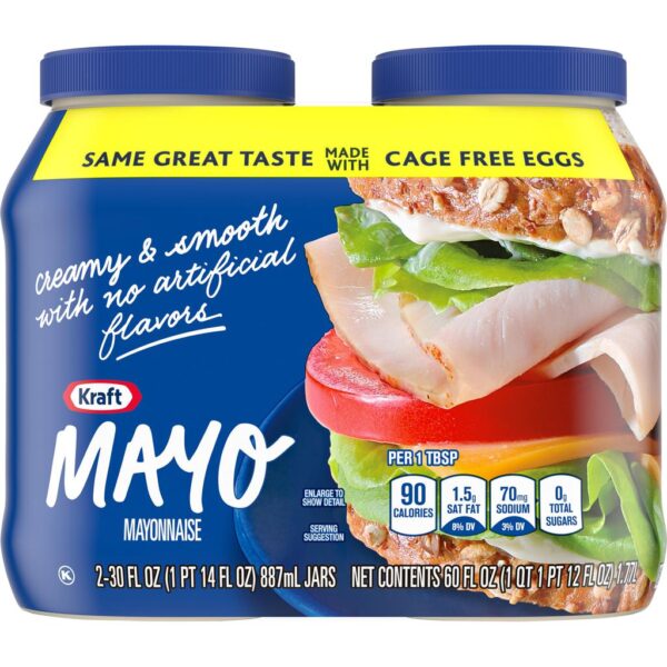Kraft Mayonesa de Huevos de Gallina Libres 2 Unidades / 887 mL / 30 oz - Image 4