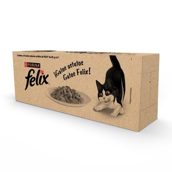 Felix Comida Húmeda para Gato Sabores Surtidos 24 Unidades / 85 g / 2.9 oz - Image 2