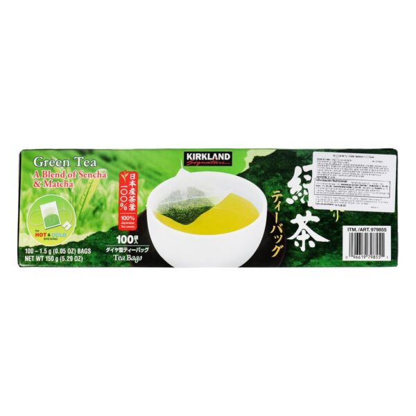 Kirkland Té Verde Mezcla de Sencha y Matcha 100 Unidades - Image 4