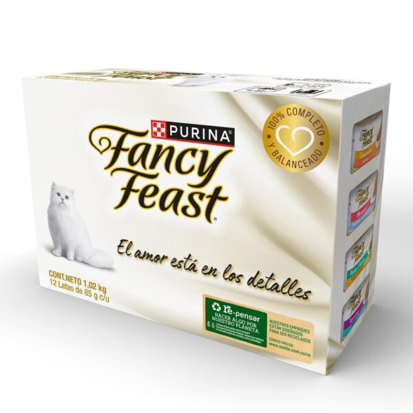 Purina Fancy Feast Alimento para Gatos Sabores Variados 12 Unidades / 85 g / 3 oz - Image 3