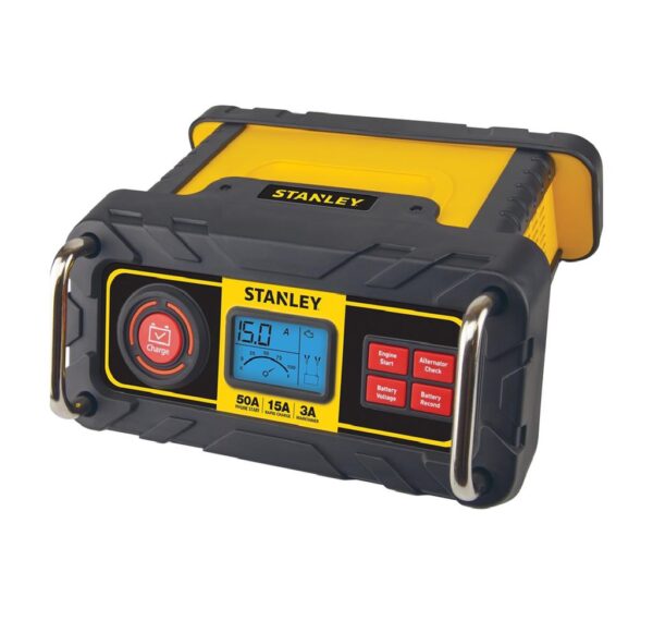 Stanley Cargador de Batería Inteligente de 50 A con Capacidad de Arranque de Motor - Image 3