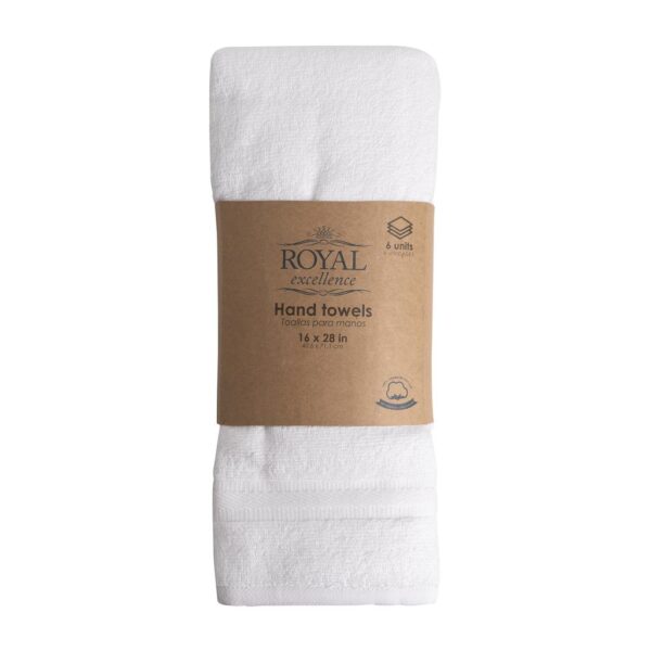 Royal Excellence Toalla para Manos 6 Unidades / 16" x 28" / 40 cm x 71 cm - Image 4