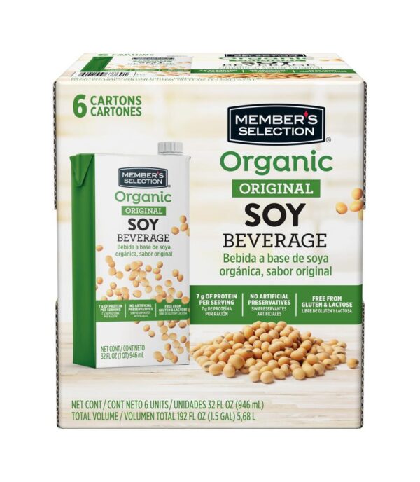 Member's Selection Bebida de Soya 6 Unidades / 946 mL / 32 oz