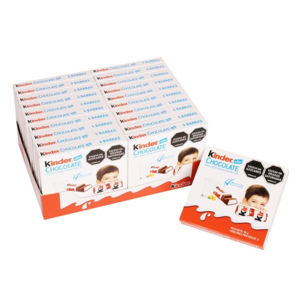 Kinder Barra de Chocolate Rellena a Base de Leche 20 Unidades / 50 g / 1.7 oz - Image 4