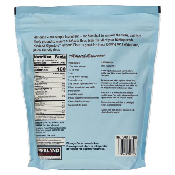 Kirkland Signature Harina de Almendras 1.36 kg / 3 lb - Image 4