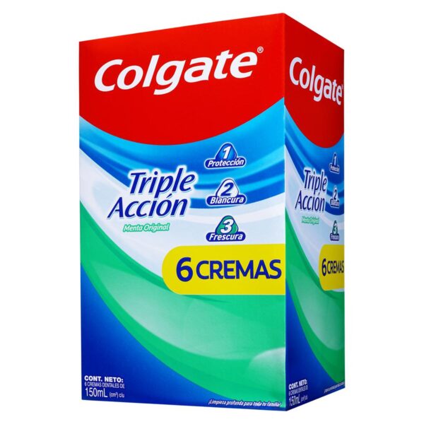Colgate Triple Accion Crema Dental 6 Unidades / 150 ml - Image 3