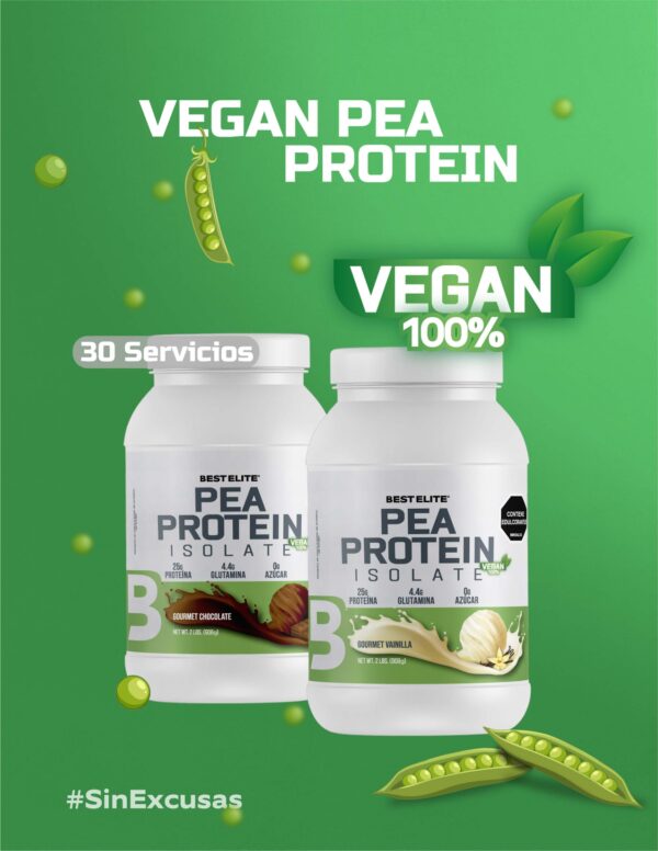 Bes telite Vegan 100% Pea Protein 2Lb