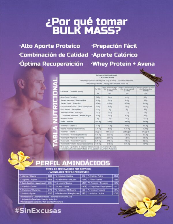 Best elite BULK MASS 3Lb - Image 2
