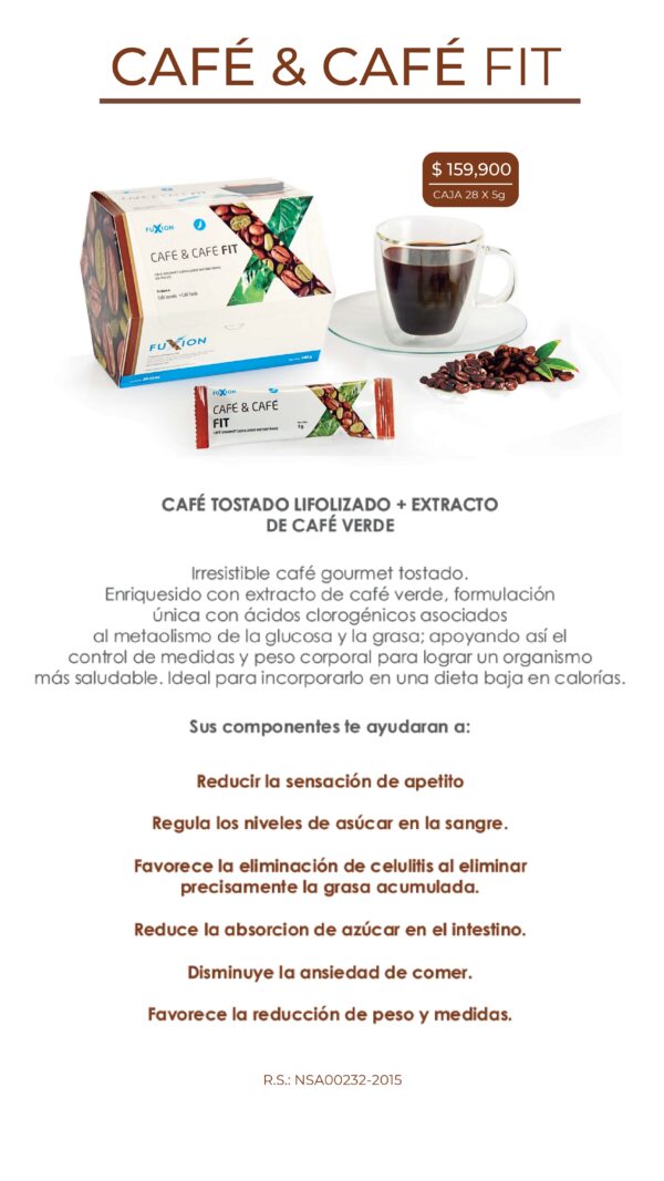 CAFÉ & CAFÉ FIT CAJA 28X 5G