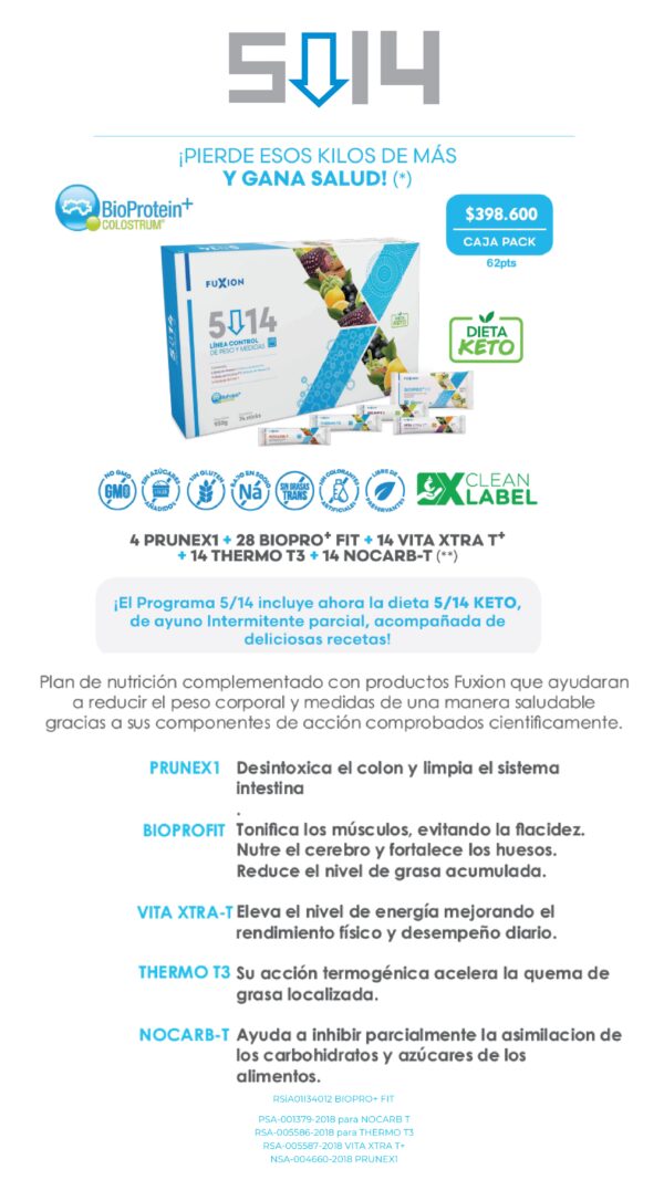 5-14 CAJA Pack  62 pts
