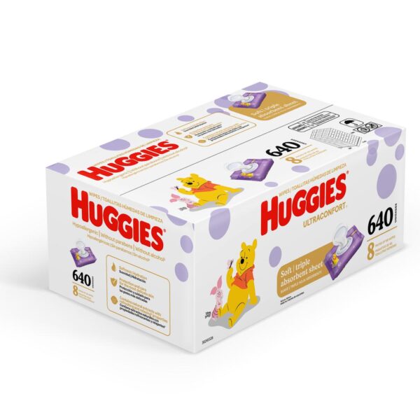 Huggies Toallitas Húmedas Ultraconfort para Bebé 8 Paquetes / 80 Unidades - Image 4