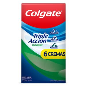 Colgate Triple Accion Crema Dental 6 Unidades / 150 ml