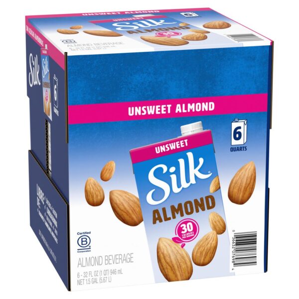 Silk Bebida de Almendras Sin Azúcar Sabor Original 6 Unidades / 946 mL / 32 oz - Image 2