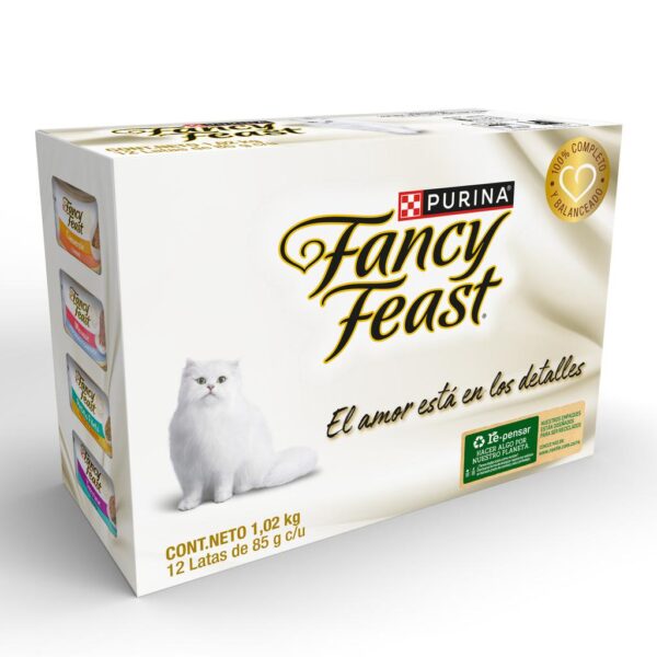 Purina Fancy Feast Alimento para Gatos Sabores Variados 12 Unidades / 85 g / 3 oz - Image 2