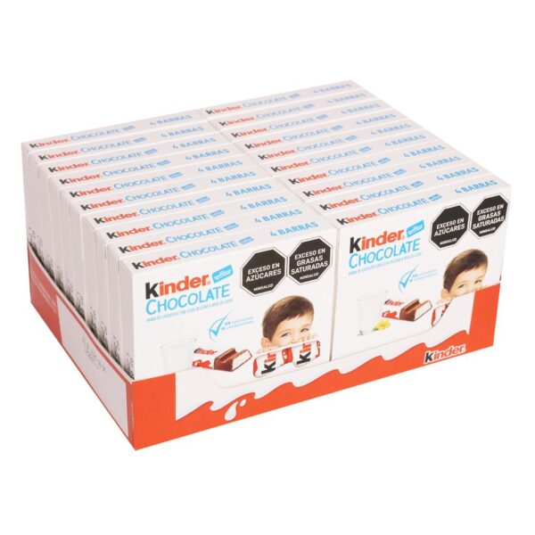 Kinder Barra de Chocolate Rellena a Base de Leche 20 Unidades / 50 g / 1.7 oz