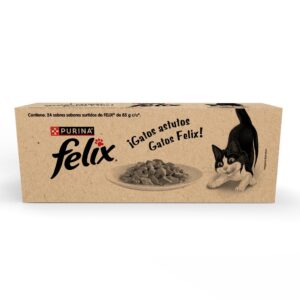 Felix Comida Húmeda para Gato Sabores Surtidos 24 Unidades / 85 g / 2.9 oz