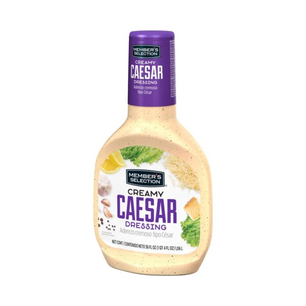 Member's Selection Aderezo Cremoso Tipo Caesar Para Ensaladas y Vegetales 1.06 L / 36 oz - Image 2