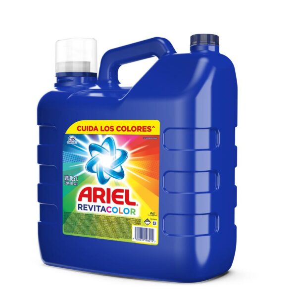 Ariel Revitacolor Detergente Líquido para Lavar Ropa con Activos Biodegradables 8.5 L / 140 Lavadas - Image 2