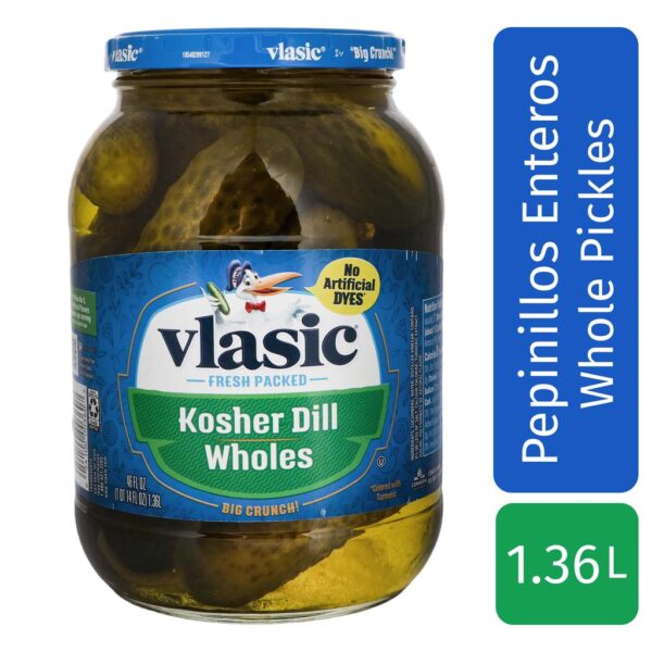 Vlasic Pepinillos Enteros Kosher 1.3 kg / 46 ozVlasic Pepinillos Enteros Kosher 1.3 kg / 46 oz - Image 4