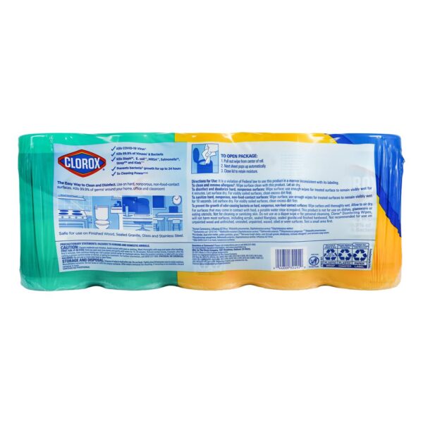 Clorox Toallitas Húmedas para Limpiar y Desinfectar 5 Unidades / 85 Toallitas - Image 2