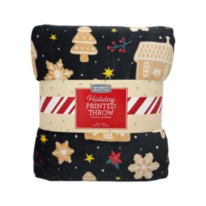 Member's Selection Manta con Estampado Navideño en Poliéster 152 cm x 177 cm / 60" x 70"